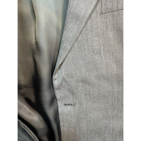 Jos. A. Bank Signature Collection Mens Wool Blazer 46L Gray Suit Jacket - Picture 5 of 13